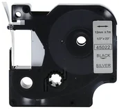 Dodatki do drukarek i skanerów - DYMO RHINO Aimotech Taśma zamiennik do 12mm/7m srebrna czarny nadruk D1 45022 A45022 - miniaturka - grafika 1