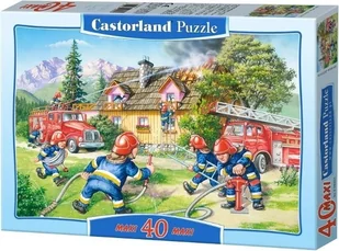 Castorland Puzzle 40 maxi - Gaszenie pożaru CASTOR - Puzzle - miniaturka - grafika 3