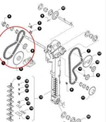 Części i akcesoria do maszyn rolniczych - CNH ŁAŃCUCH NAPĘDU WSYPU DO ZBIORNIKA 84431346 - miniaturka - grafika 1