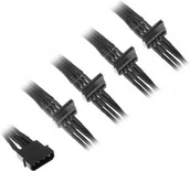 Kable komputerowe i do monitorów - Silverstone Molex na 4x SATA adapter - 300mm czarny SST-PP07-BTSB - miniaturka - grafika 1