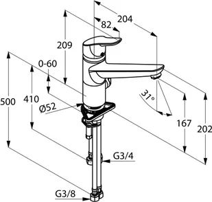 Kludi Objekta Multi 325770575 - Baterie kuchenne - miniaturka - grafika 2