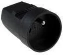 Gniazdo Przenośne Przedłużacza Z Uziemieniem Czarn - Adaptery i przejściówki - miniaturka - grafika 2