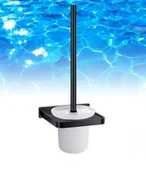 Akcesoria do wc - Omnires DARLING Szczotka toaletowa, wykończenia czarne DA70620 - miniaturka - grafika 1