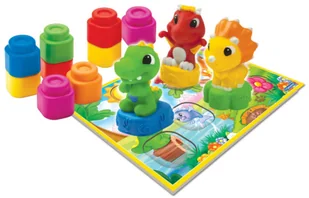 Clementoni CLEMMY MIĘKKIE KLOCKI DINO KSZTAŁTY I KOLORY CLE17066 - Klocki - miniaturka - grafika 2