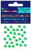 Zabawki kreatywne - DP Craft Samoprzylepne ruchome oczka 8 mm zielone KSOC-028 - miniaturka - grafika 1