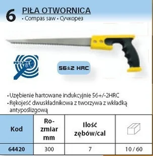 PROLINE PROLINE PIŁA OTWORNICA 7 ZĘBÓW, 300 MM sb.68664420 - Piły ręczne - miniaturka - grafika 2