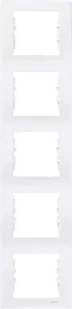 LEDart 5-krotna pionowa - Schneider Electric SEDNA SDN5801521, kolor biały - Klawisze i ramki - miniaturka - grafika 2