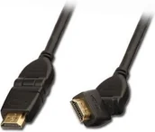 Kable - Lindy Kabel HDMI (typu A) 1.4 High Speed Cat2 Ethernet obrotowy wtyk - 5m 41518 - miniaturka - grafika 1