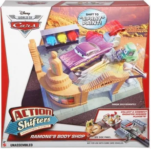 Mattel Cars Chłodnica Górska Zestaw Salon Lakierniczy Romana BDF77 - Samochody i pojazdy dla dzieci - miniaturka - grafika 2