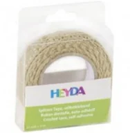 Zabawki kreatywne - Heyda Tasiemka tekstylna z klejem Koronka kremowa - miniaturka - grafika 1