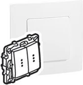 Wyłączniki światła i elektryczne - Legrand Niloe - Łącznik wielofunkcyjny podświetlany biały 10AX 664714 - miniaturka - grafika 1
