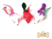 Zabawki dla kotów - Zolux Trzy Mysz z piórami [480424] 3597 - miniaturka - grafika 1