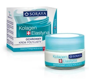 Soraya Kolagen+Elastyna Krem półtłusty  ochronny 50ml - Żele pod prysznic dla mężczyzn - miniaturka - grafika 3
