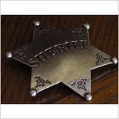 Repliki - akcesoria - Denix SREBRNA ODZNAKA SHERIFF - miniaturka - grafika 1