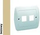 Klawisze i ramki - Simon Ramka Kontakt Akord gniazda komputerowego PL-999a/12 + 2 wkręty - miniaturka - grafika 1