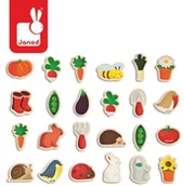 Klocki - Janod Magnesy Ogród 24 Sztuki J08156 - miniaturka - grafika 1