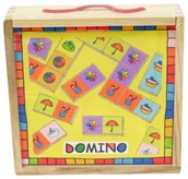 Klocki - Brimarex Drewniane Duże Domino 1562210 - miniaturka - grafika 1