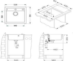 Alveus Formic 20 Chocolate 4402003 - Zlewozmywaki - miniaturka - grafika 2