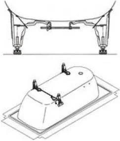 Roca Nogi metalowe do wanien stalowych przykręcane NR. kat. A291028000 - Nogi i stelaże do wanien - miniaturka - grafika 2