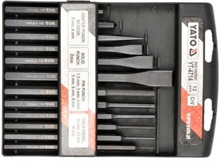 Yato przecinak, wybijaki, punktaki crv 12cz. YT-4714 - Dłuta - miniaturka - grafika 4