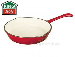 PATELNIA ŻELIWNA EMALIOWANA 26cm KINGHOFF KH-2262 - Patelnie - miniaturka - grafika 2