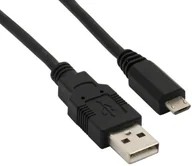 Kable komputerowe i do monitorów - InLine Złącze Micro USB 2.0 kabel, wtyczka USB-A  wtyczka Micro-B, 0,5 m, czarny 31705 - miniaturka - grafika 1