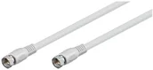 Kable - Wentronic Przewód telewizyjny, biały wtyczka F  wtyczka F 1,5 m 1 szt. 50737-GB - miniaturka - grafika 1
