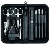 Akcesoria do paznokci - Clauss Etui do manicure clauss, 10-częściowy 10-cz. czarny 86186-M - miniaturka - grafika 1