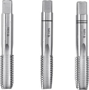 YATO gwintownik ręczny M6x1,0 HSS M2 3szt. YT-2933 - Gwintowniki - miniaturka - grafika 2