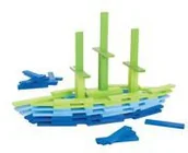 Klocki - Bigjigs Toys Ltd drewniane KLOCKI Morska Przygoda - 72935003748ZA - miniaturka - grafika 1