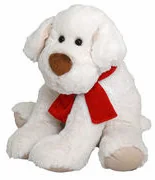 Beppe Pies Ricco 28 cm biały z kokardą - Maskotki i pluszaki - miniaturka - grafika 2