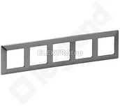 Klawisze i ramki - Legrand 754155VALENA LIFE RAMKA X5 STALOWY - miniaturka - grafika 1