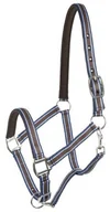 Akcesoria jeździeckie - HKM Hkm Full Kunststoffhalfter Unterlegt, Schwarz-Blau Turkoizzen - miniaturka - grafika 1