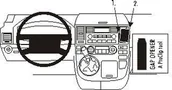 Uchwyty samochodowe do telefonów - Brodit AB dla Clip do Volkswagen Multivan 03-09 853290 - miniaturka - grafika 1