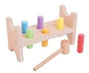 Zabawki interaktywne dla dzieci - Bigjigs Toys Ltd Toys Pierwsza Przebijanka - 72934303748ZA - miniaturka - grafika 1