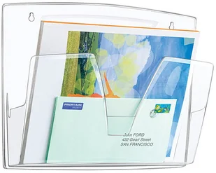 Q-CONNECT ZESTAW NAŚCIENNY CEP RECAPTION 3 PÓŁKI PRZEZROCZYSTY C170-90 - Akcesoria na biurko - miniaturka - grafika 2