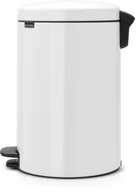 Kosze na śmieci - Brabantia Kosz na śmieci pedałowy NewIcon 20l z metalowym wiaderkiem biały - miniaturka - grafika 1