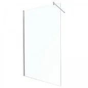 Kabiny prysznicowe - Novoterm Kerra Walk-In Alfa 100x70-95 profil chrom szkło transparentne - miniaturka - grafika 1