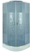 Kabiny prysznicowe - Durasan Parma Cubic NK 80 80x80 + brodzik - miniaturka - grafika 1