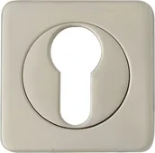 Szyldy i rozety - Domino Rozeta kwadratowa WKŁADKA ALMA NIKIEL SATYNA Szyld ALMA-Q SN PZ - miniaturka - grafika 1