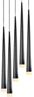 Lampy sufitowe - Azzardo Lampa wisząca STYLO 5 Black by MD1220A- 5 BK - miniaturka - grafika 1