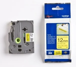 Brother Z Klejem 12MM/8M Czarny/Żółty (ZKLEJEM12MM/8MCZARNY/) - Dodatki do drukarek i skanerów - miniaturka - grafika 3