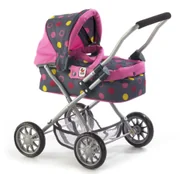 Wózki dla lalek - Bayer Chic Wózek dla lalek SMARTY różowy - miniaturka - grafika 1