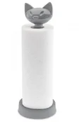 Pozostałe akcesoria kuchenne - Koziol Stojak na ręczniki papierowe szary miaou - miniaturka - grafika 1