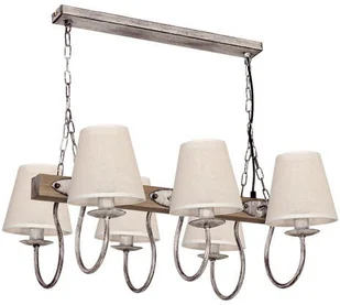 Luminex Lampa wisząca CARIN 6xE14/60W/230V szara (8699) - Lampy sufitowe - miniaturka - grafika 2