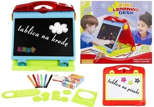 Tablica składana w walizkę dwustronna 2w1 na kredę - Tablice dla dzieci - miniaturka - grafika 2