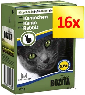 Bozita CAT Kartonik 370g kawałki w sosie z królikiem - Mokra karma dla kotów - miniaturka - grafika 4