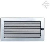 Akcesoria kominkowe - Kratki.pl Kratka kominkowa wentylacyjna powlekana niklowana 17x30 z żaluzją 6674 - miniaturka - grafika 1