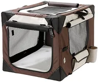 Transportery dla kotów - Karlie Flamingo 1031292 Smart Top De Luxe Hunde Transportbox, 91 X 61 X 58 Cm, Beige/Braun - miniaturka - grafika 1