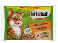 Mokra karma dla kotów - Kitekat Delikatne Dania W Sosie Saszetki 4X100G - miniaturka - grafika 1